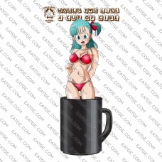 Ecchi Bikini Bulma Standing In Your Cup