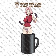 Underpanted Haruno Sakura Standing In Your Cup