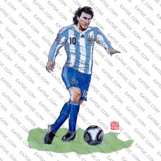 Argentina Football Star Number 10 Leo Messi