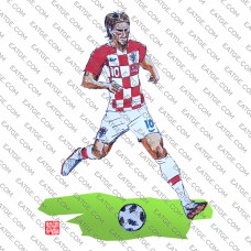 Croatia Football Star Number 10 Luka Modric