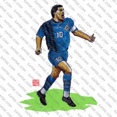 Argentina Football Star Number 10 Maradona